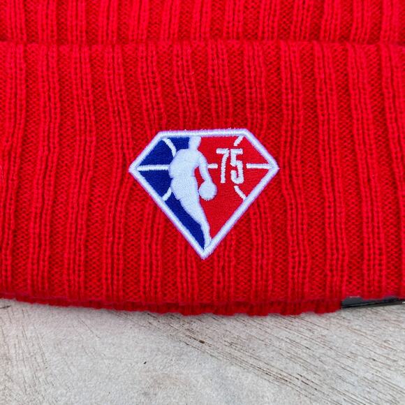 Houston Rockets Mens Winter Hat Red New Era Cuffed Pom Knit Lined 2021 Draft New - Picture 3 of 11